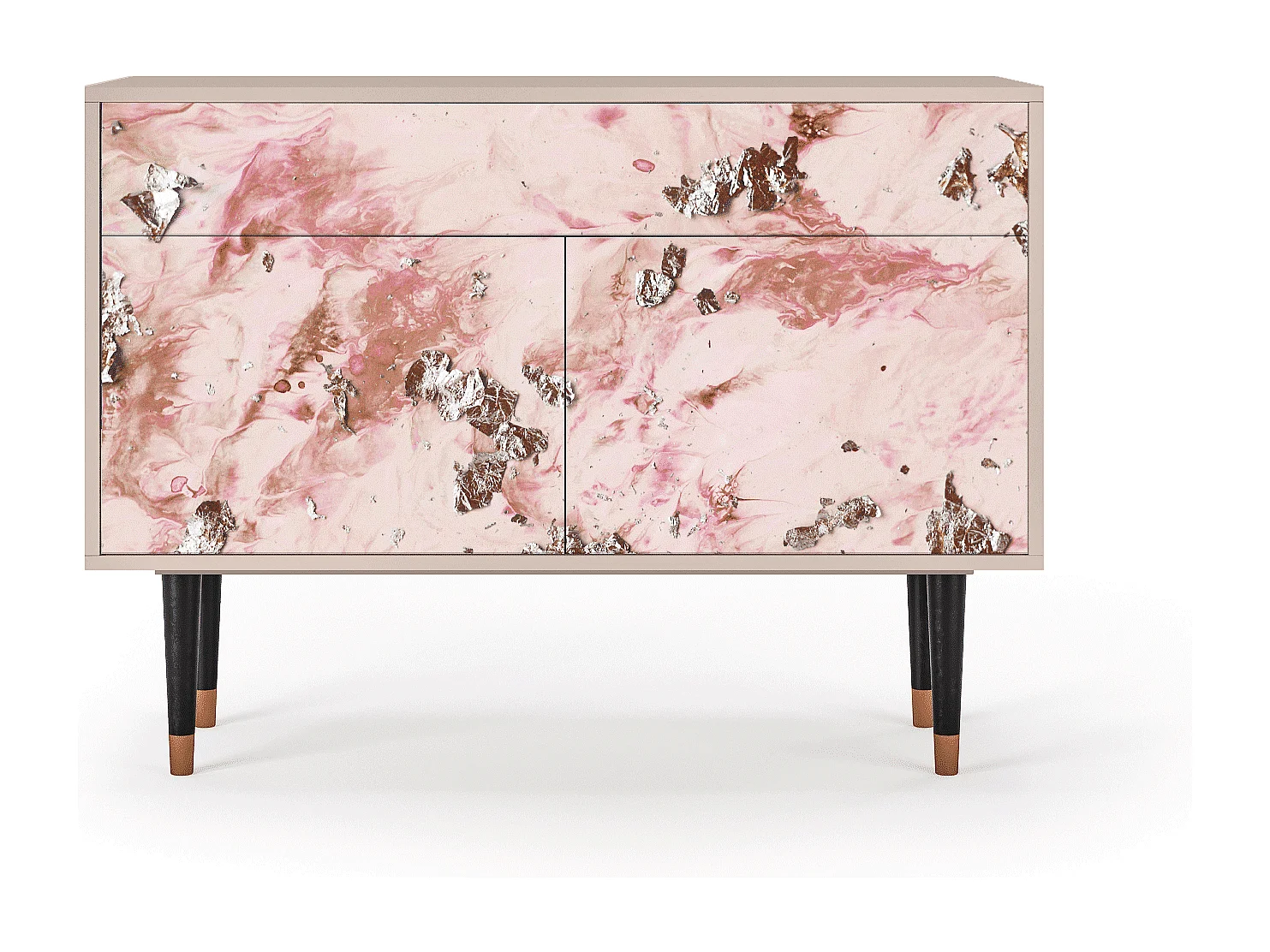 Kredens - 115x85x48 cm - BS4 - Cotton Candy, Latte