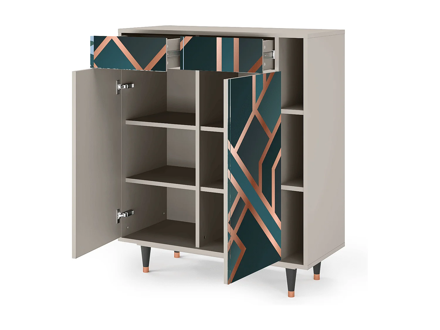 Buffet - 96х110х41 cm - BS6 - Bronze Crossroad, Sable