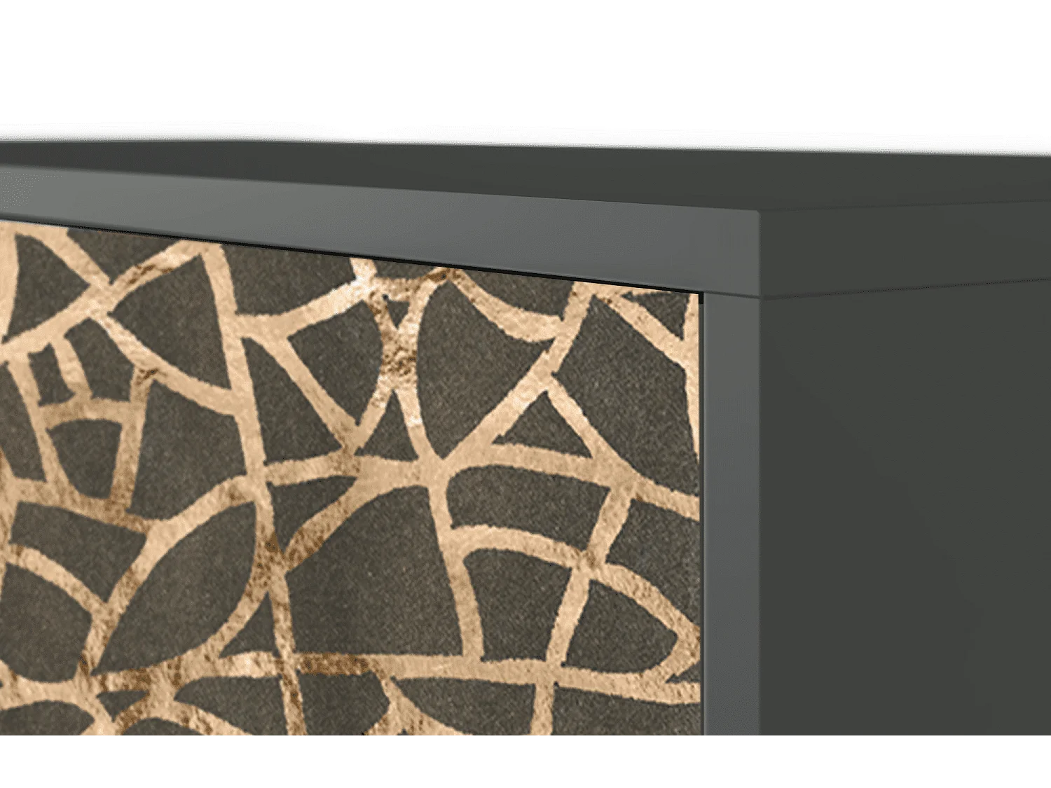 Kredens - 115х84х41 cm - S3 - Enlarged Leaf, Antracyt