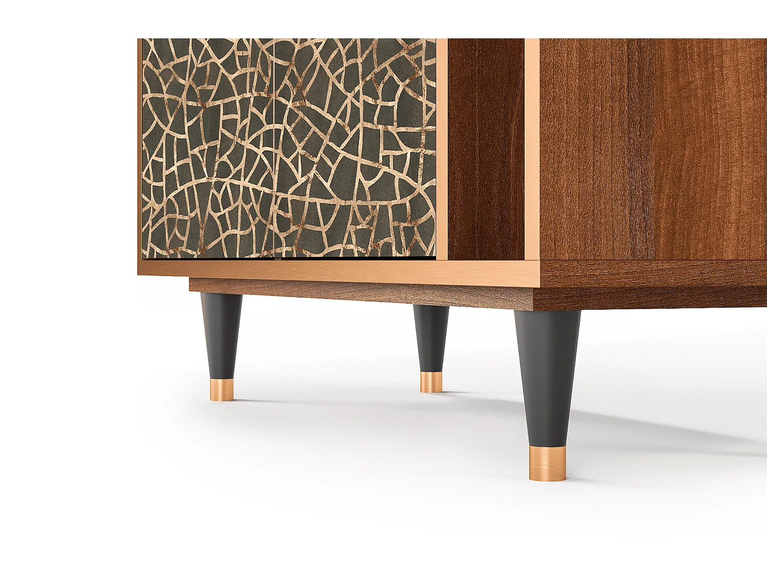 Credenza - 96х110х41 cm - BS6 - Enlarged Leaf, Noce