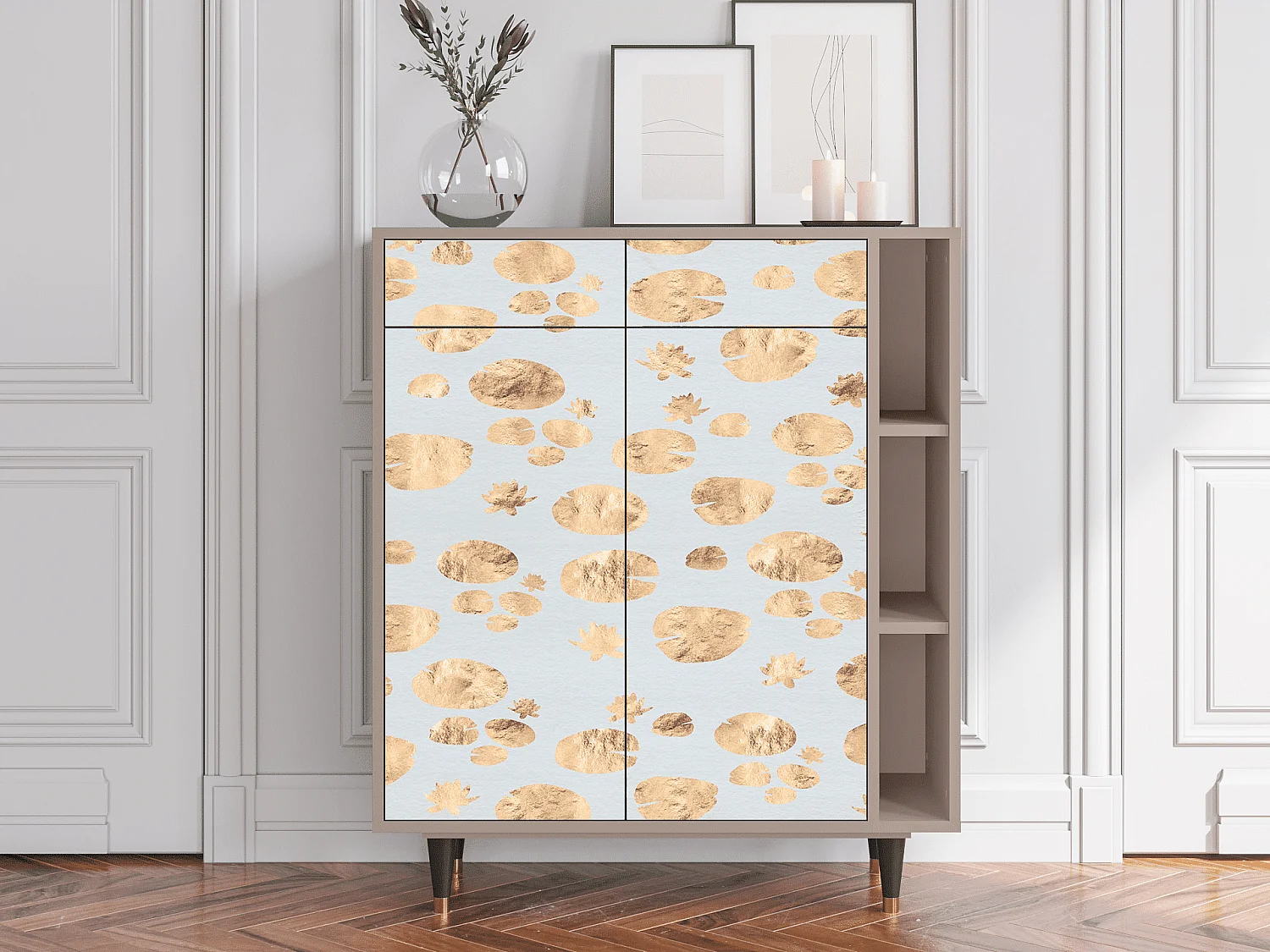 Buffet - 96х110х41 cm - BS6 - Blue Giraffe, Latte