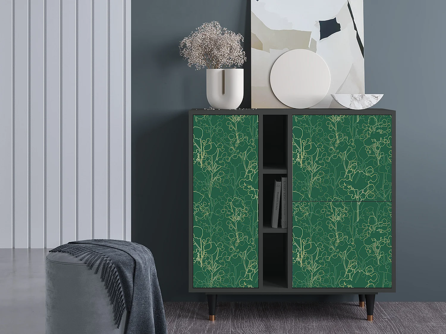 Buffet - 94х96х41 cm - BS5 - Emerald Forest, Anthracite