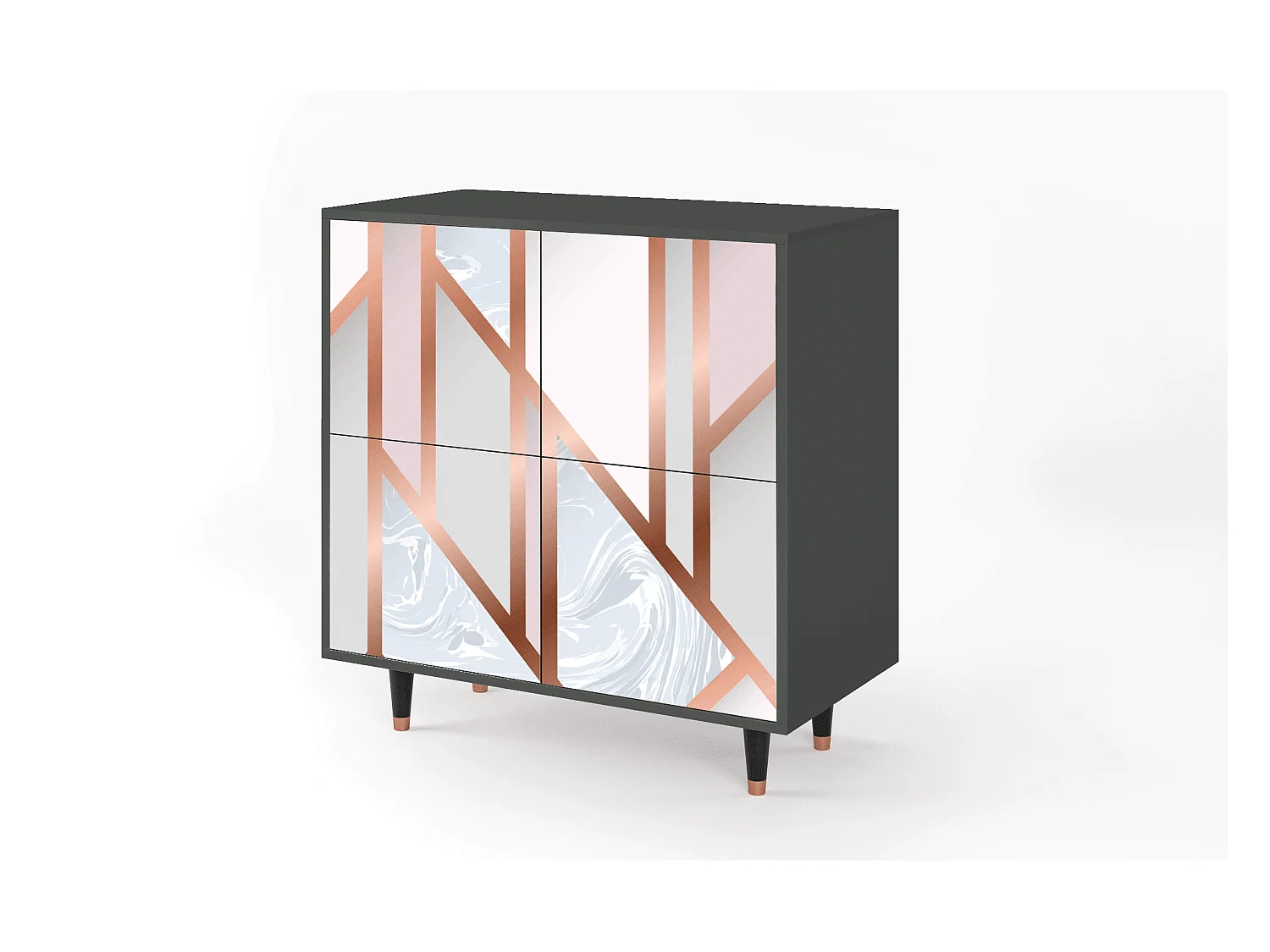 Sideboard - 94x96x48 cm - BS3 - Champagne Story, Anthrazit