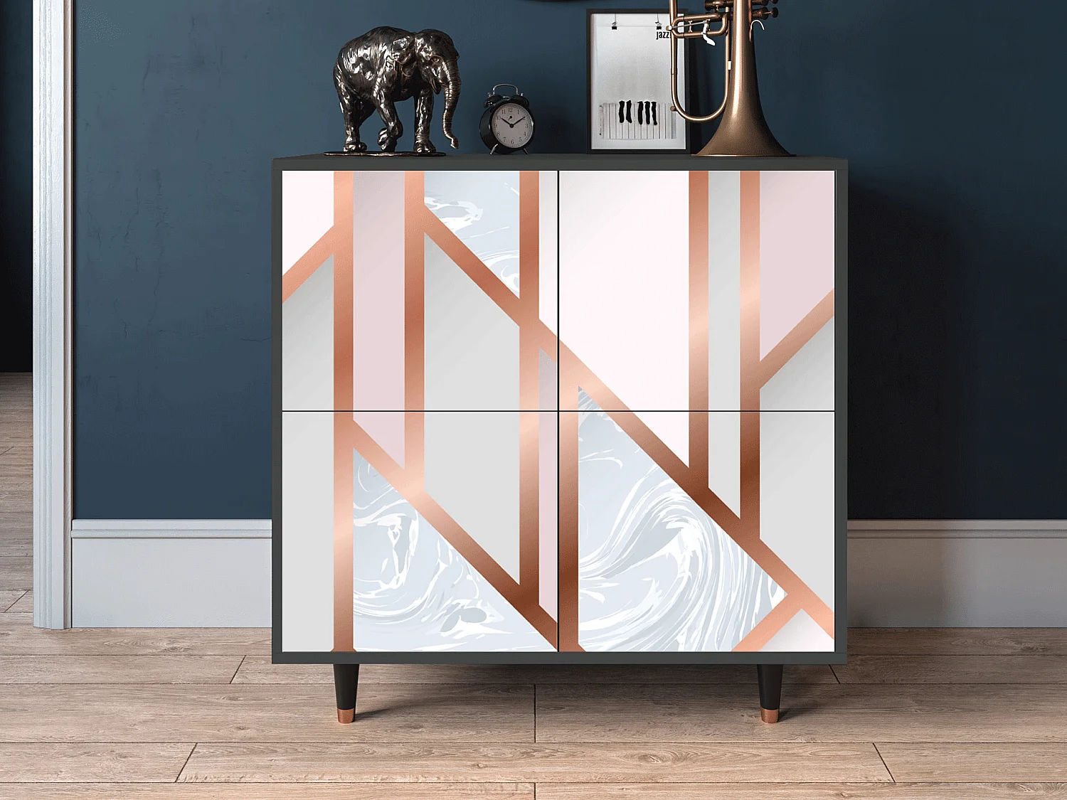 Aparador - 94x96x48 cm - BS3 - Champagne Story, Antracita