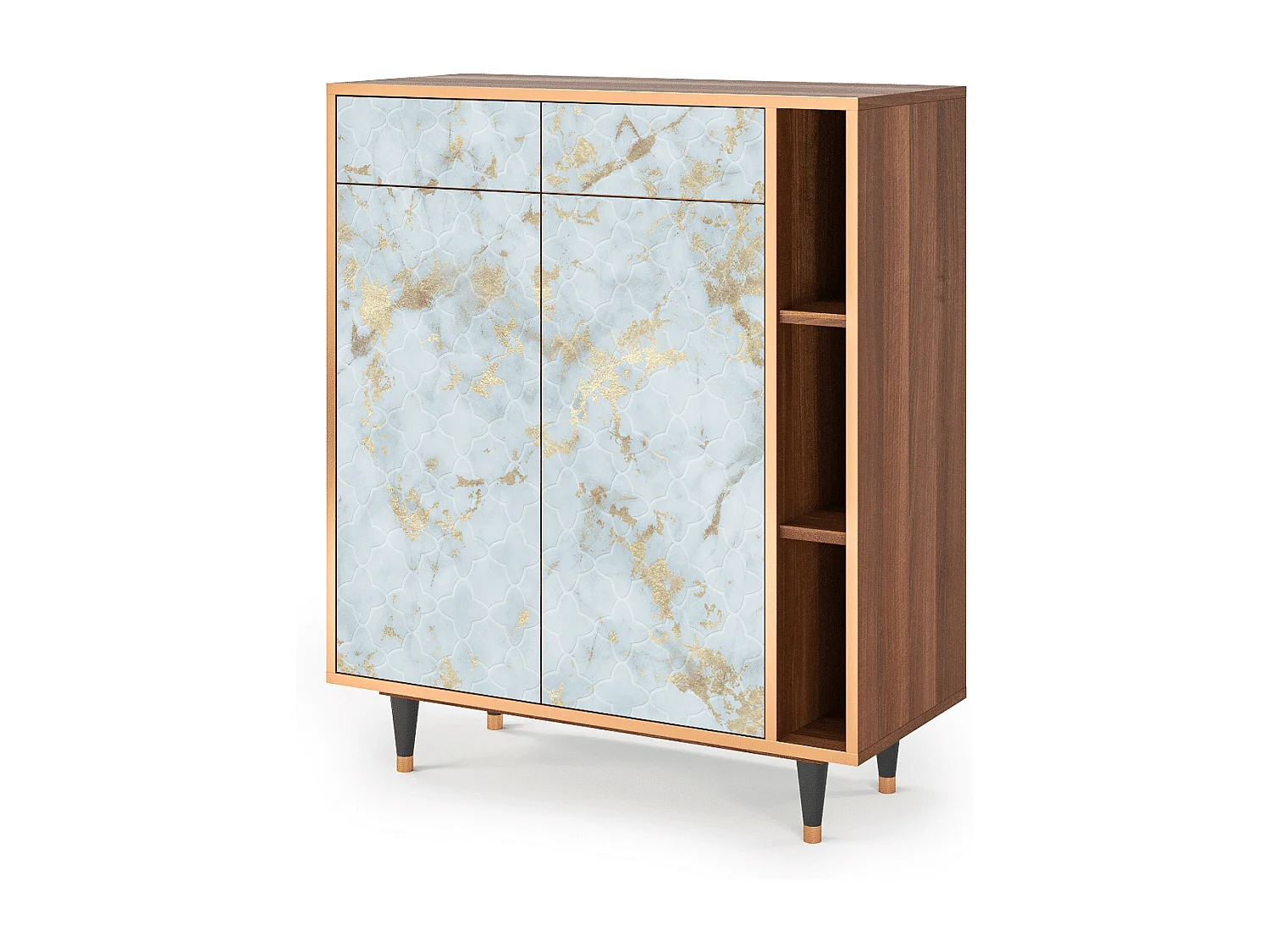 Buffet - 96х110х41 cm - BS6 - Golden Waves, Noyer