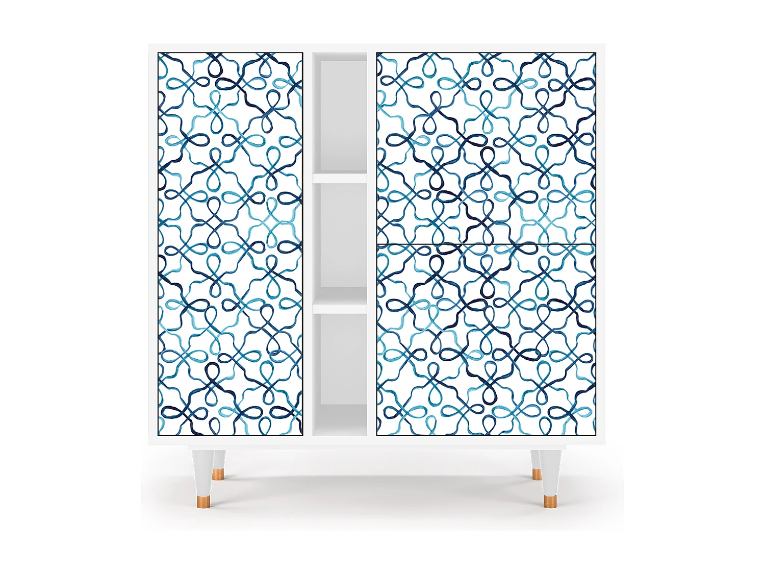 Dressoir - 94х96х41 cm - BS5 - Marine Strings, Wit