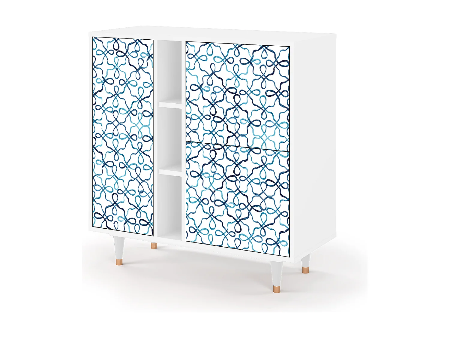 Aparador - 94х96х41 cm - BS5 - Marine Strings, Branco