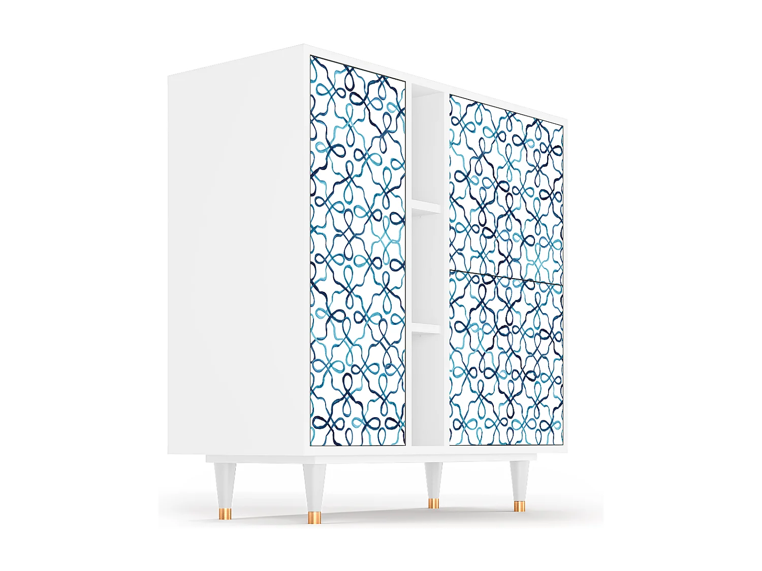 Sideboard - 94х96х41 cm - BS5 - Marine Strings, Weiß