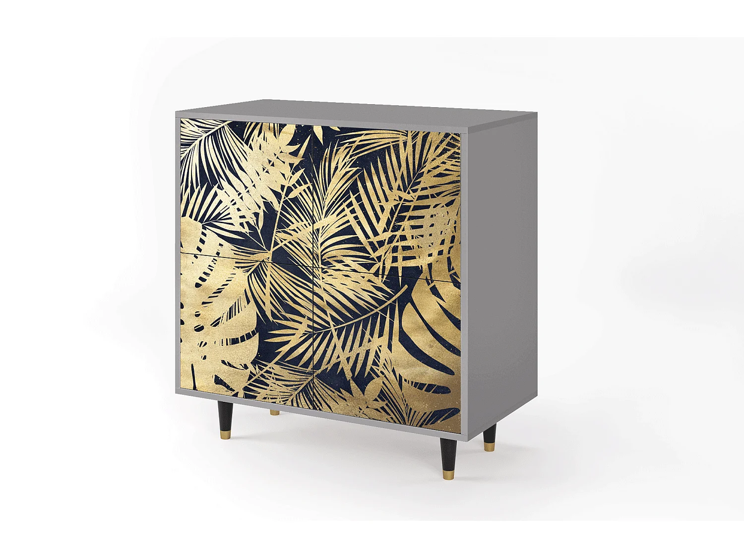 Aparador - 94x96x48 cm - BS3 - Jungle Vibes, Cinza