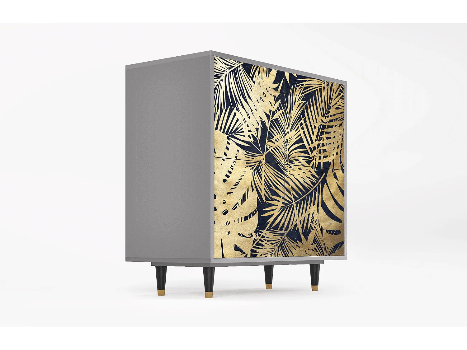 Aparador - 94x96x48 cm - BS3 - Jungle Vibes, Cinza