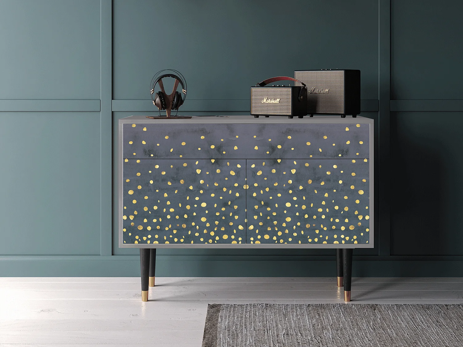 Aparador - 115x85x48 cm - BS4 - Foggy Lights, Gris