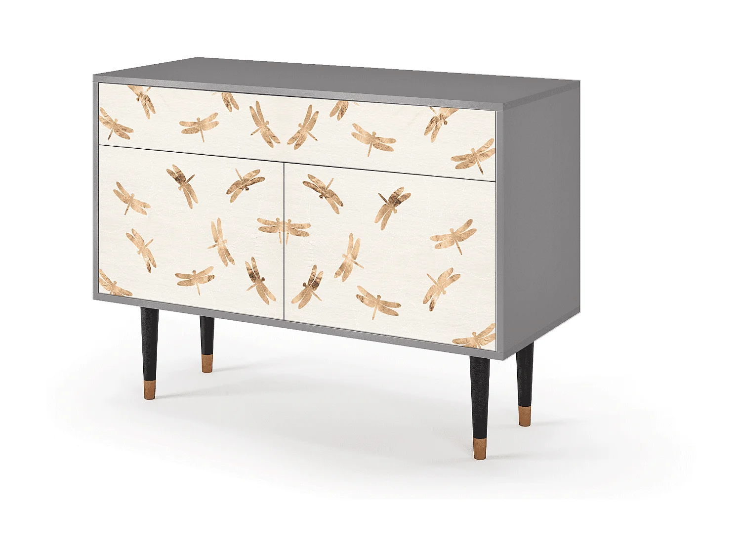Buffet - 115x85x48 cm - BS4 - Nude Dragonflies, Gris