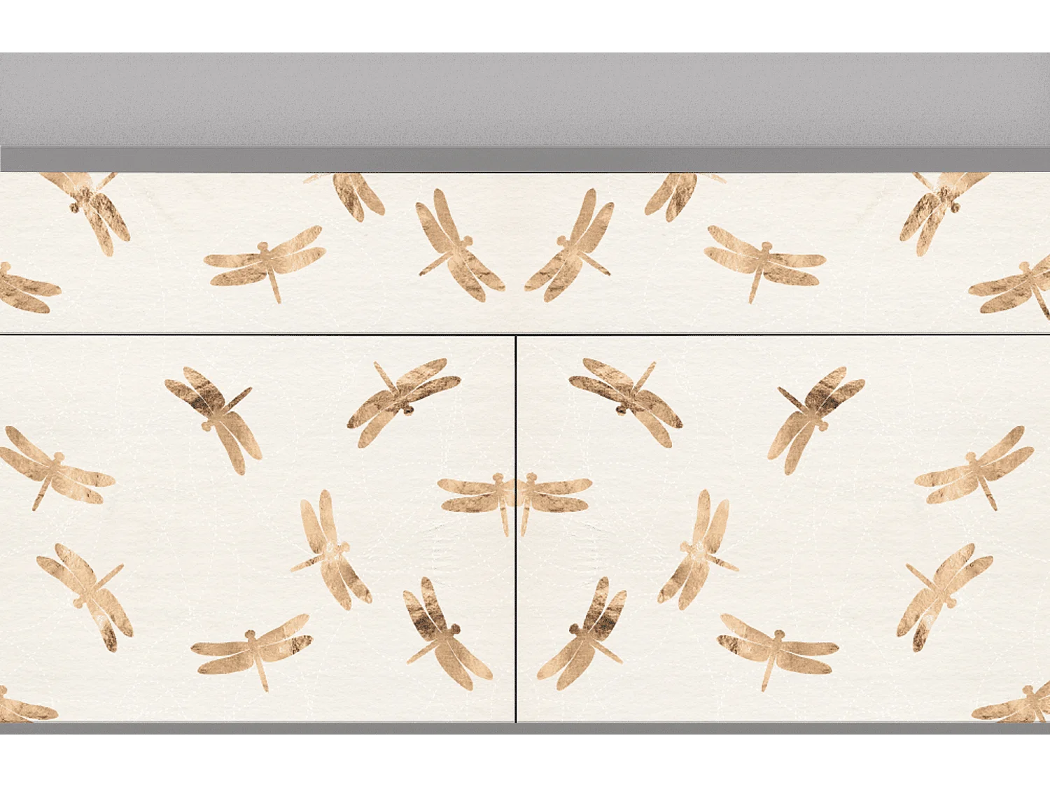 Credenza - 115x85x48 cm - BS4 - Nude Dragonflies, Grigio