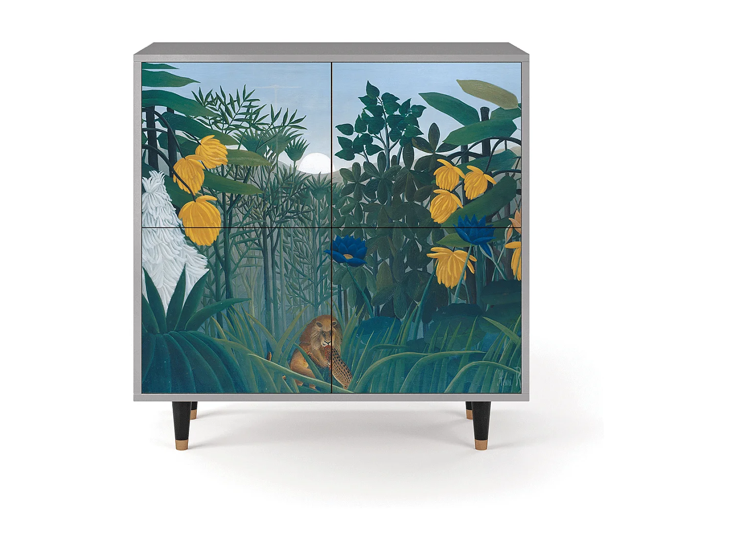 Aparador - 94x96x48 cm - BS3 - The Repast of the Lion, Cinza