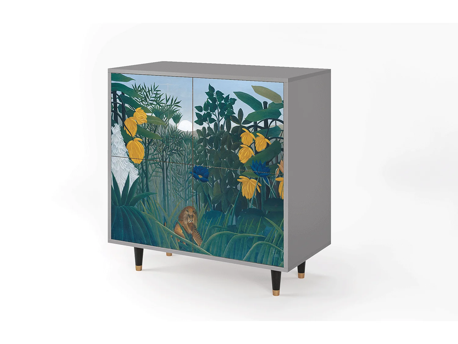 Aparador - 94x96x48 cm - BS3 - The Repast of the Lion, Cinza