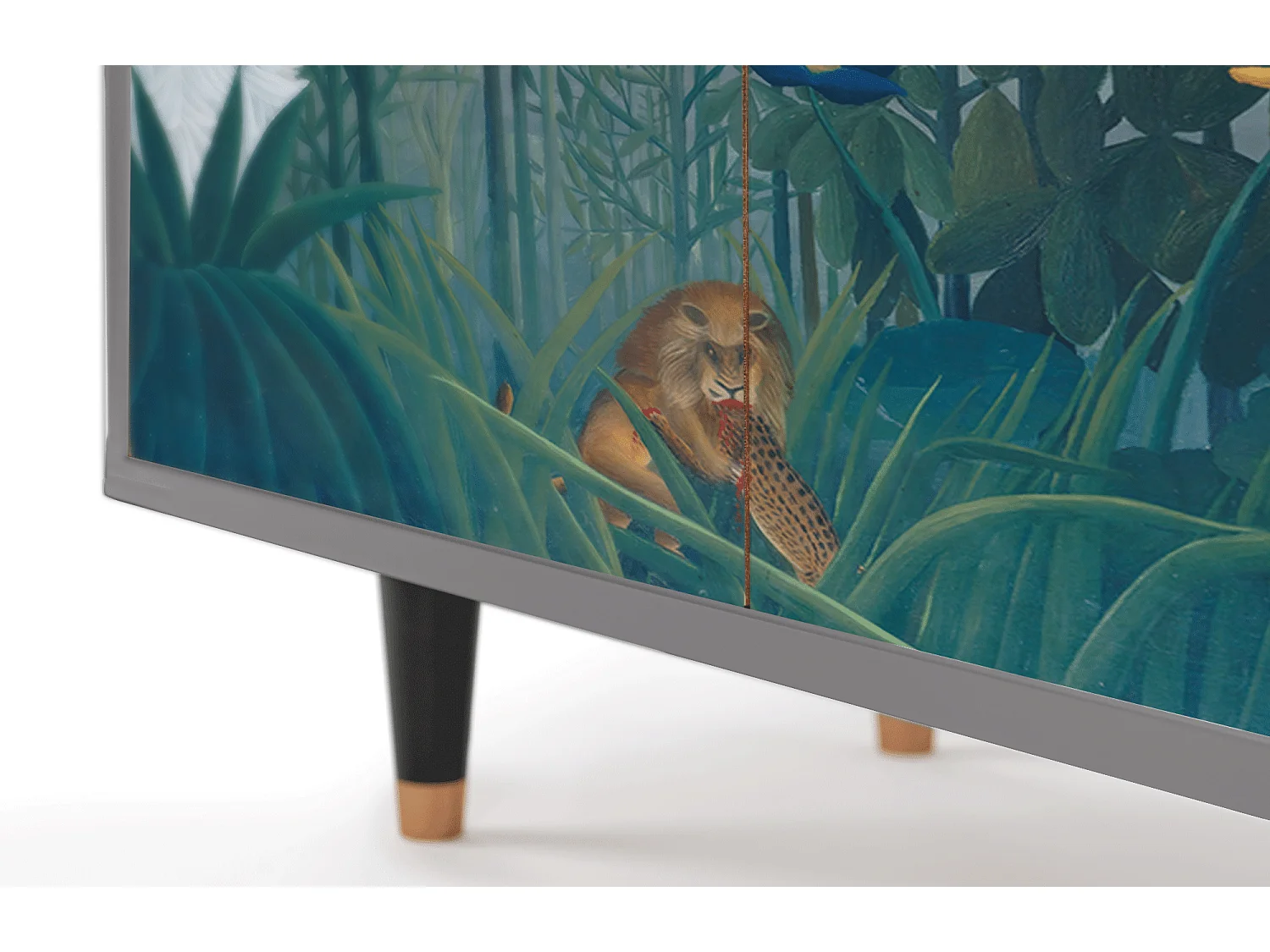 Aparador - 94x96x48 cm - BS3 - The Repast of the Lion, Cinza