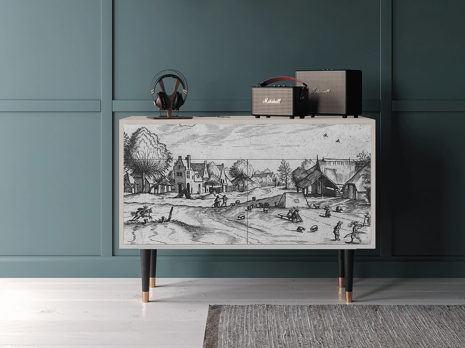 Aparador - 115x85x48 cm - BS4 - Country Village, Arena