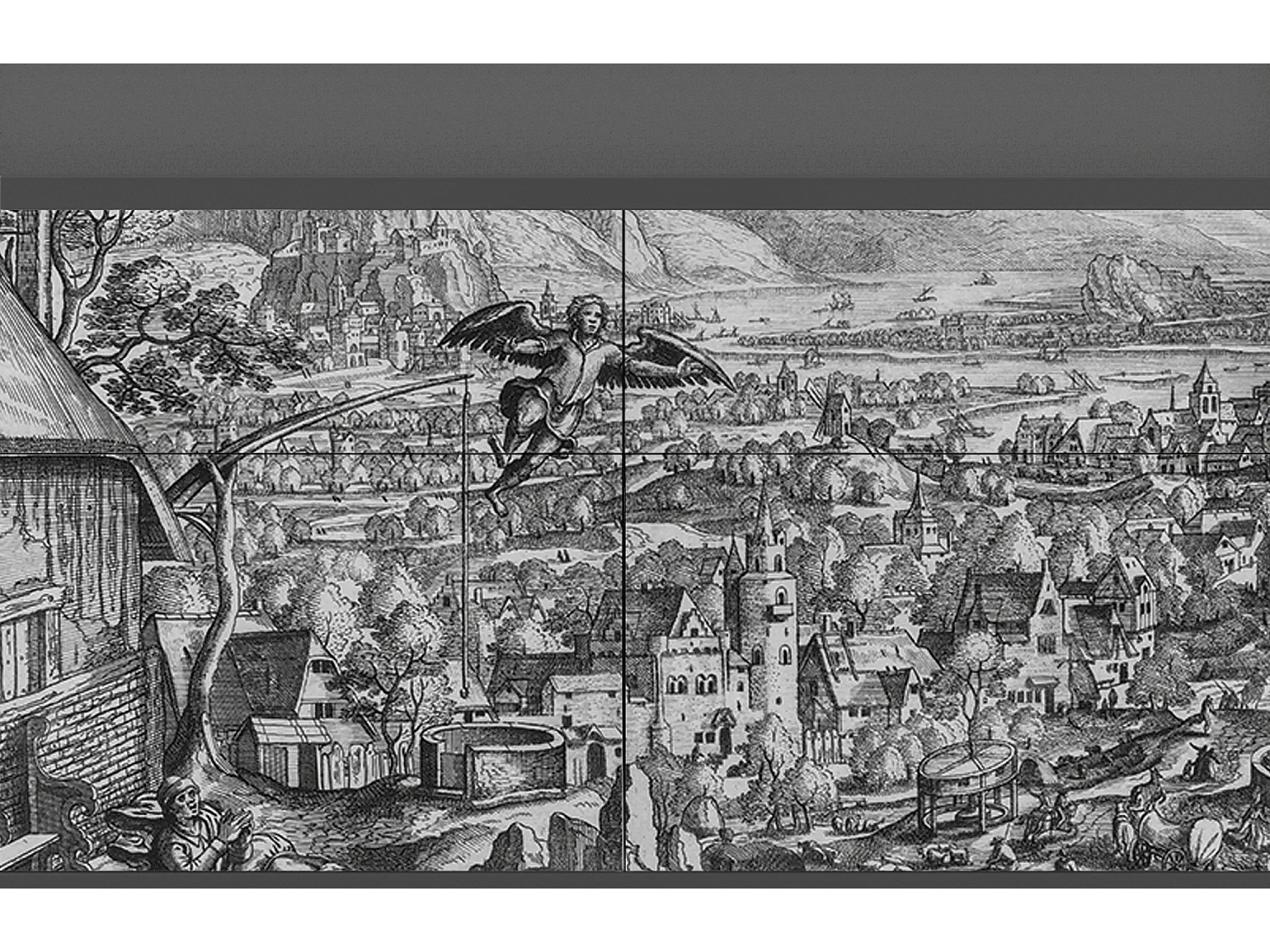 Sideboard - 115x85x48 cm - BS4 - Farms in a Village, Anthrazit