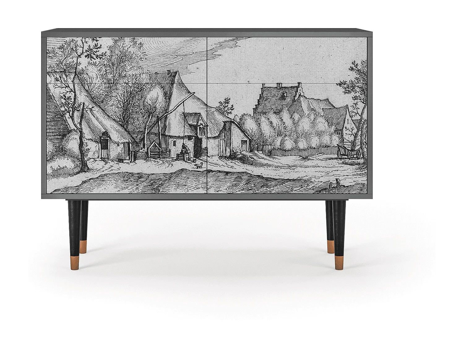 Credenza - 115x85x48 cm - BS4 - Farms in a Village, Antracite