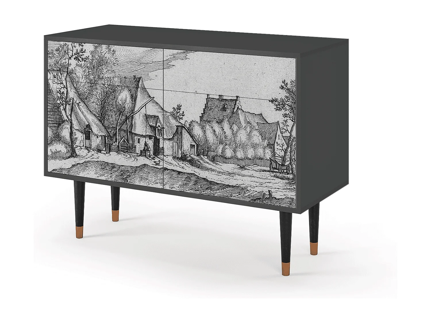 Credenza - 115x85x48 cm - BS4 - Farms in a Village, Antracite