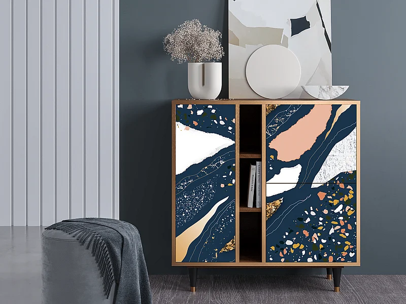 Kredens - 94х96х41 cm - BS5 - Nude Iceberg, Orzech