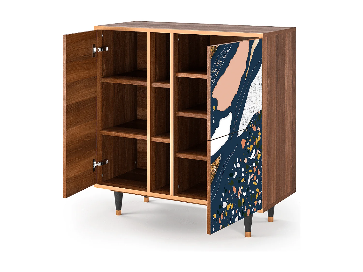 Kredens - 94х96х41 cm - BS5 - Nude Iceberg, Orzech