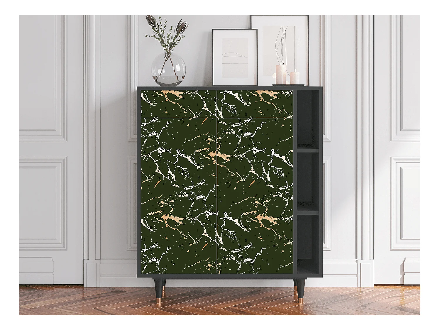 Dressoir - 96х110х41 cm - BS6 - Amazon Forest, Antraciet