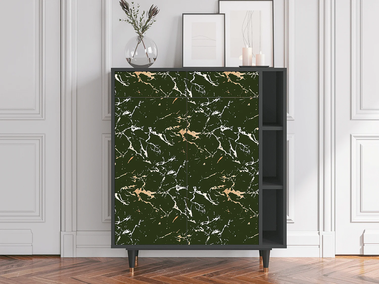 Dressoir - 96х110х41 cm - BS6 - Amazon Forest, Antraciet