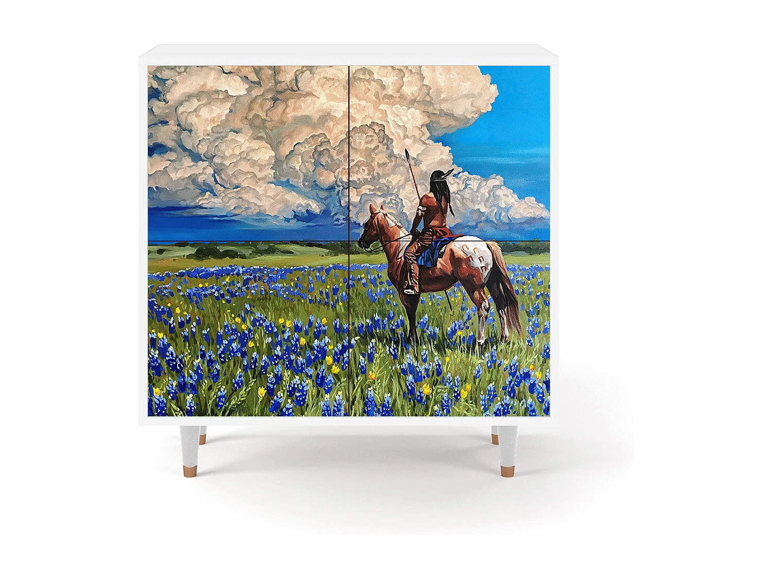 Kredens - 94x96x48 cm - BS3 - Thunderheads by Dean, Biały