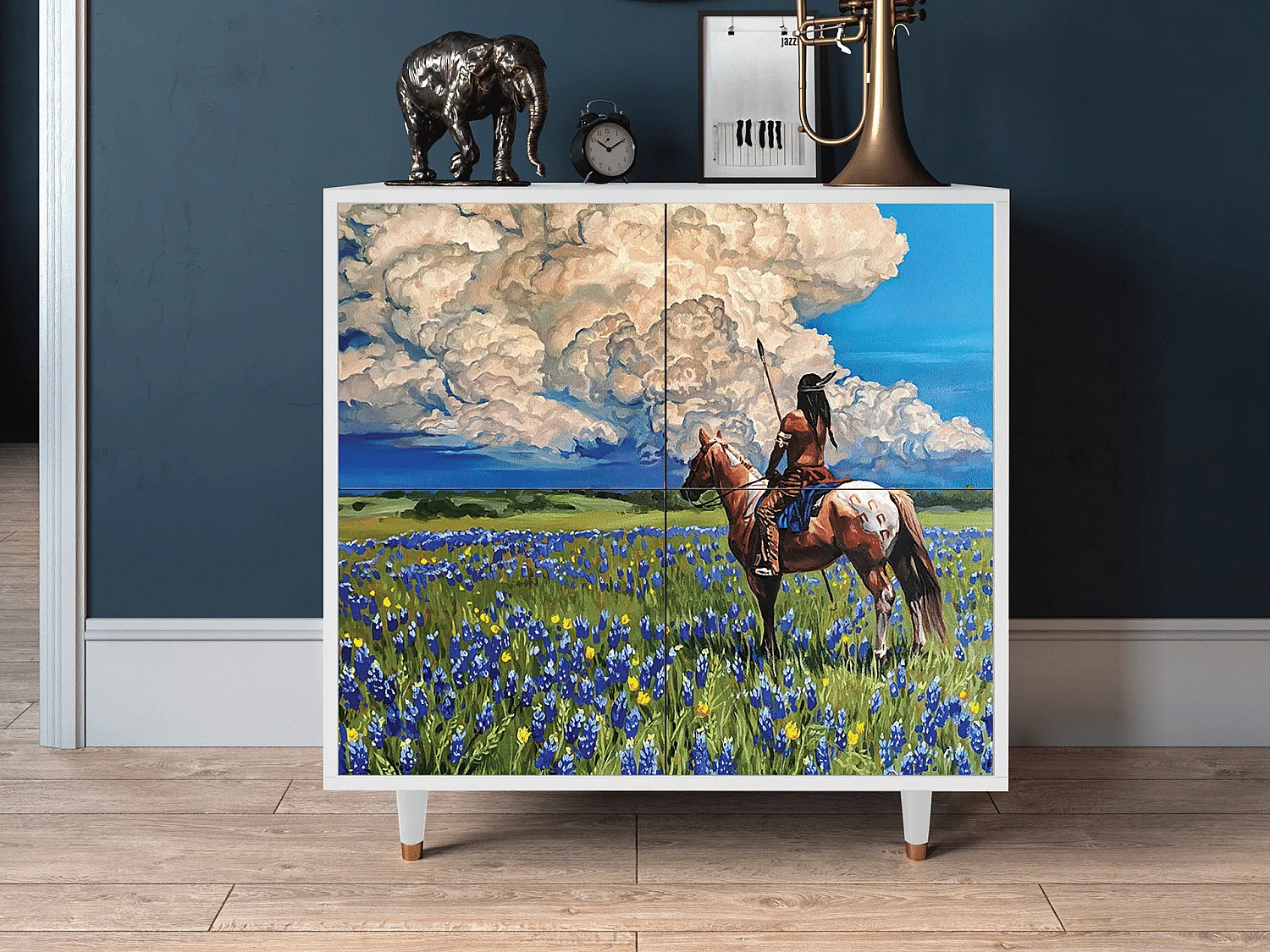 Credenza - 94x96x48 cm - BS3 - Thunderheads by Dean, Bianco