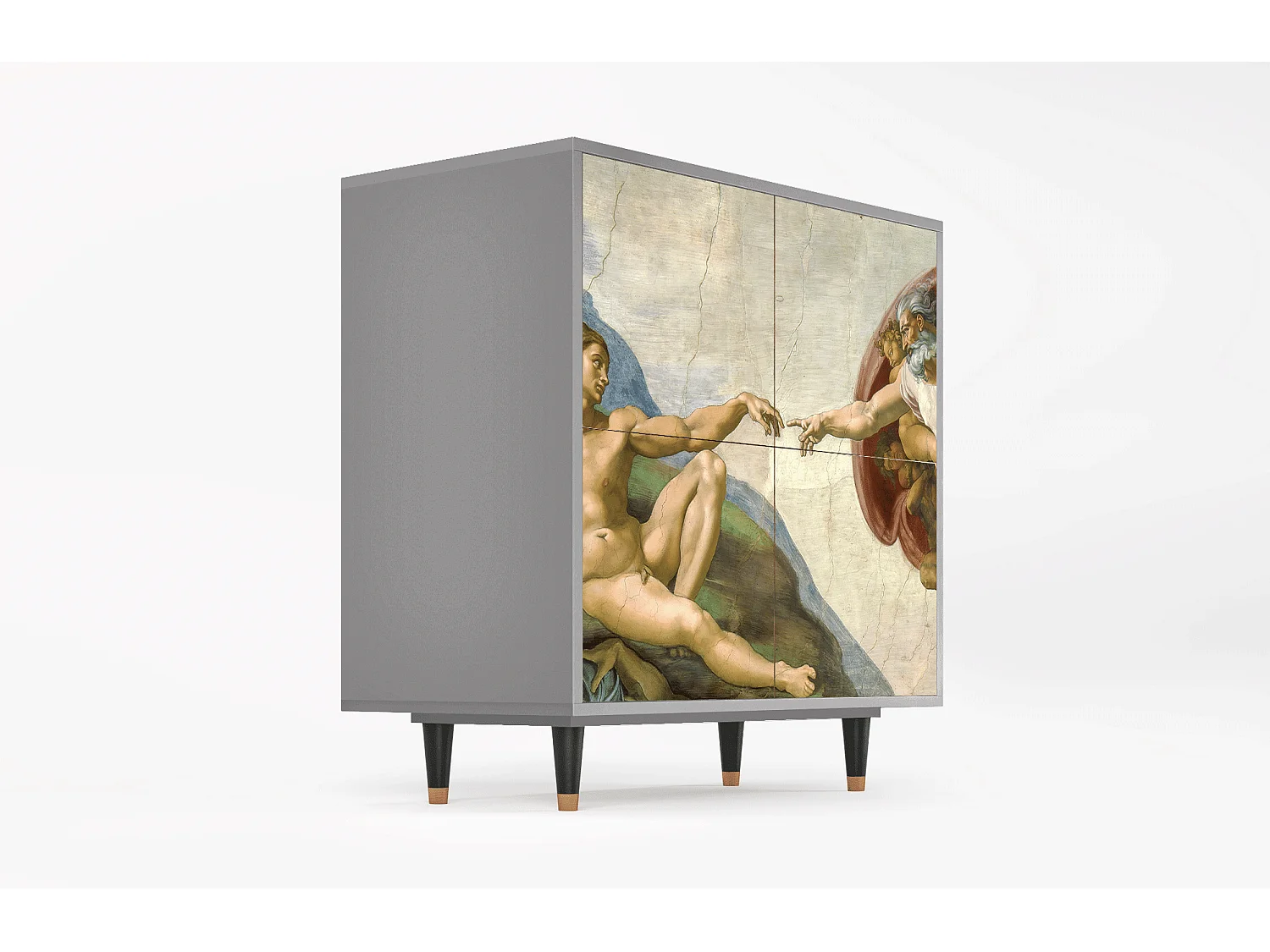 Buffet - 94x96x48 cm - BS3 - The Creation of Adam, Gris