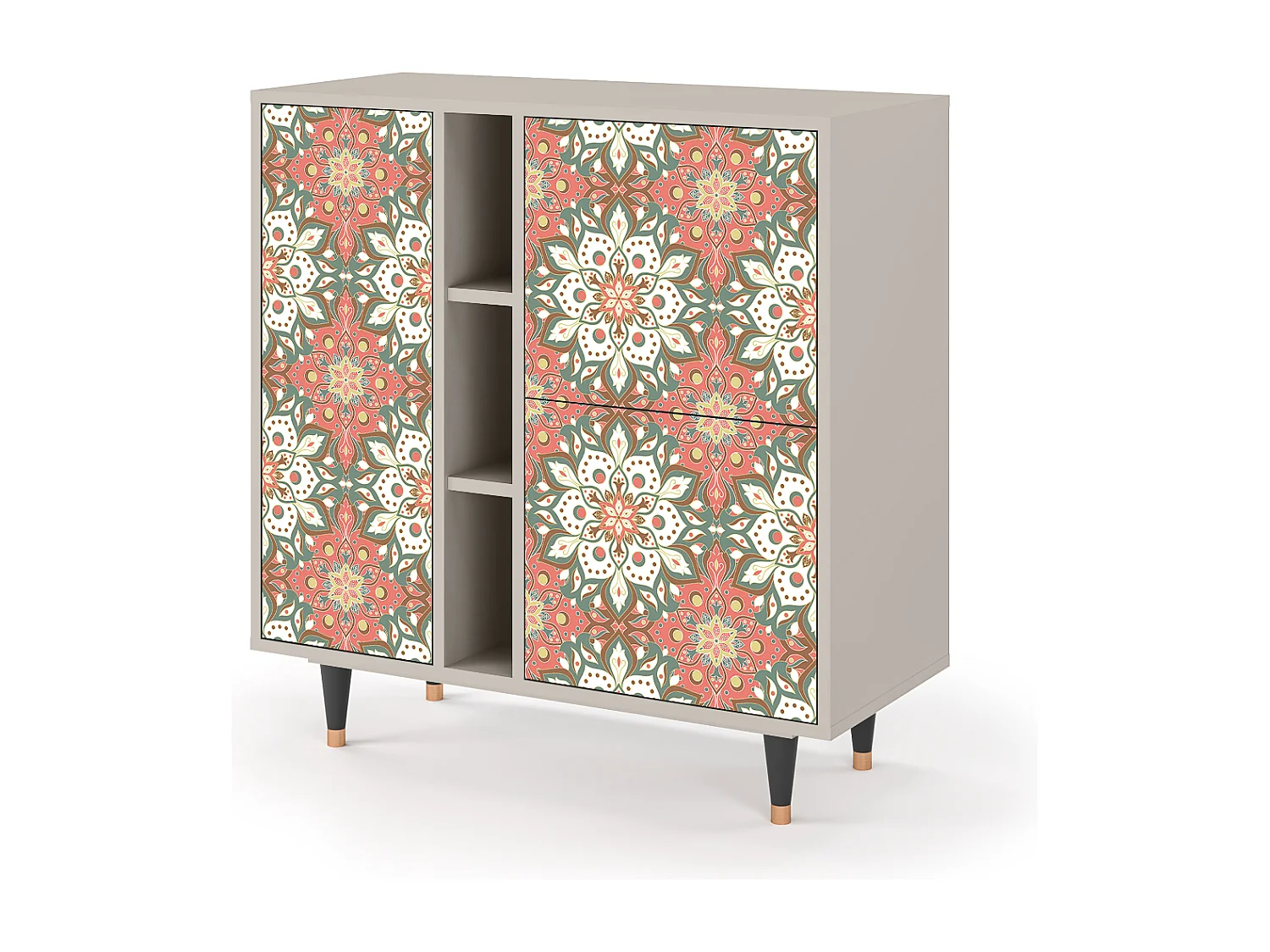 Kredens - 94х96х41 cm - BS5 - Peach Grove, Piaskowy