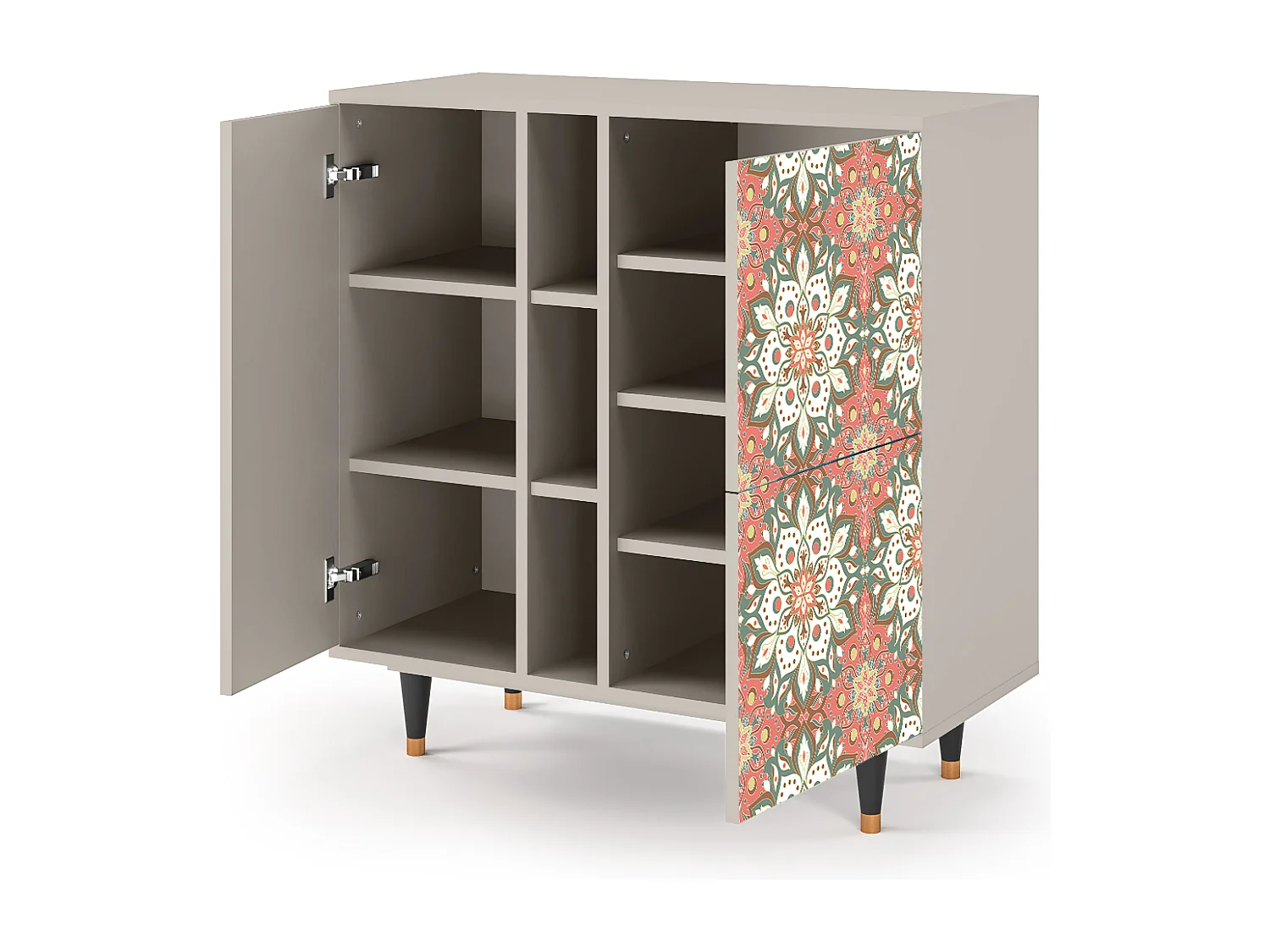 Kredens - 94х96х41 cm - BS5 - Peach Grove, Piaskowy