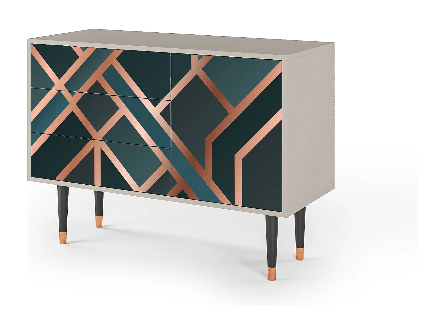 Aparador - 115х84х41 cm - S3 - Bronze Crossroad, Areia