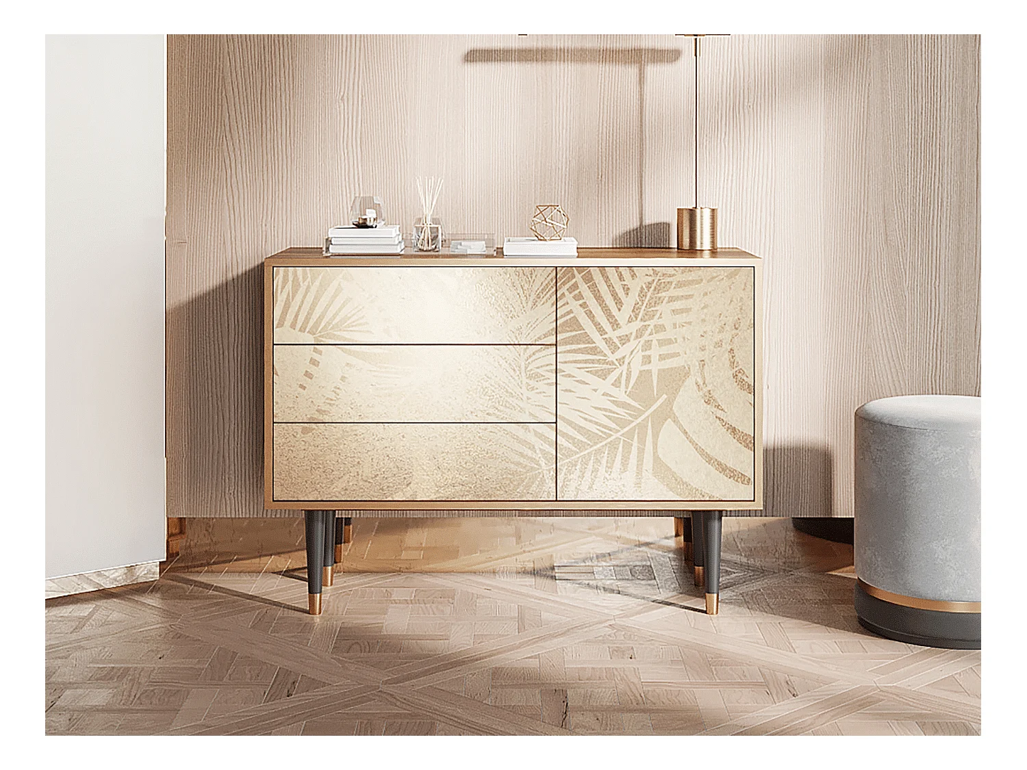 Credenza - 115х84х41 cm - S3 - Plant of the Dessert, Noce