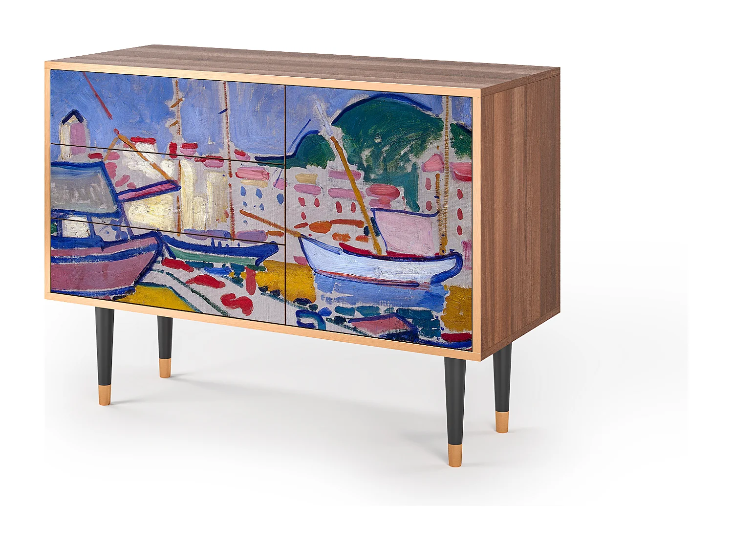 Credenza - 115х84х41 cm - S3 - The Port of Collioure , Noce