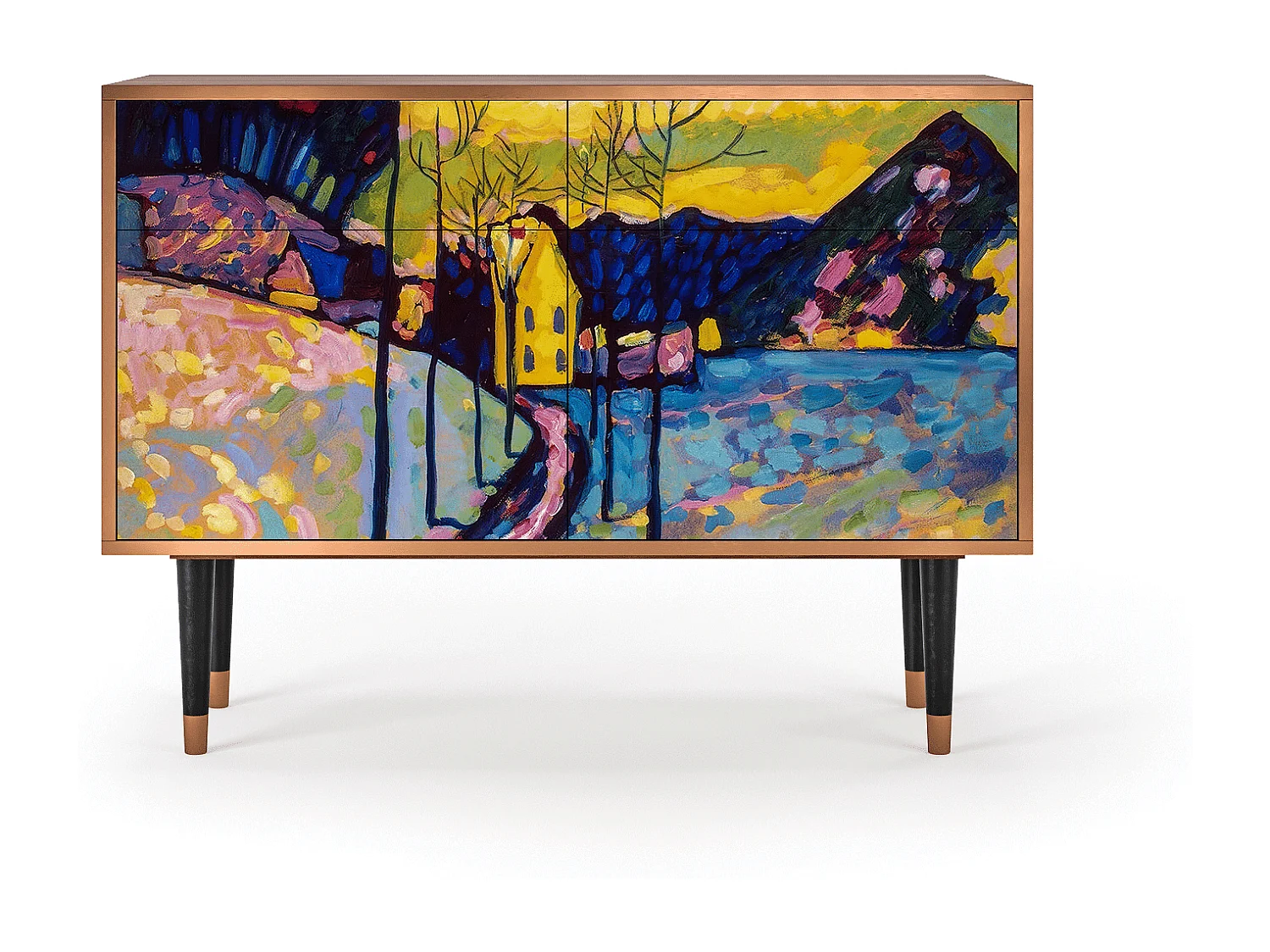 Aparador - 115x85x48 cm - BS4 - Winter Landscape, Nogueira