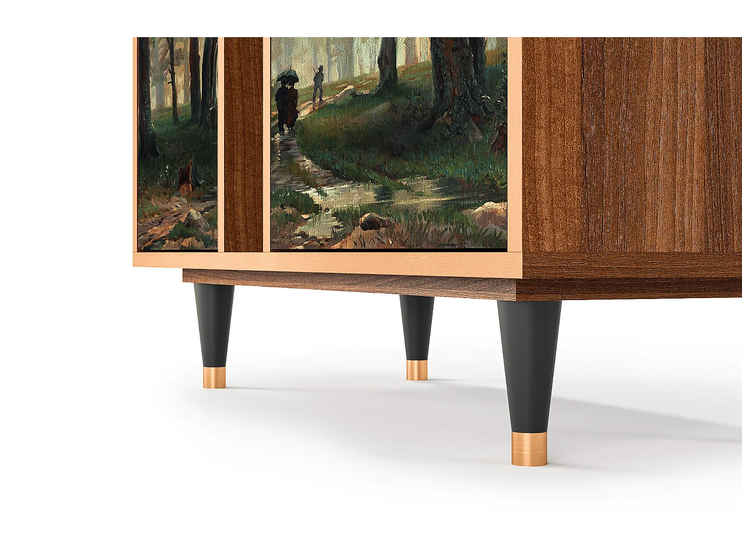 Dressoir - 94х96х41 cm - BS5 -  Rain in the Oak Forest, Walnoot
