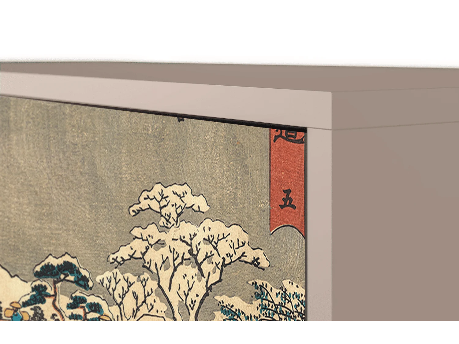 Kredens - 115х84х41 cm - S3 - Katabira River, Latte