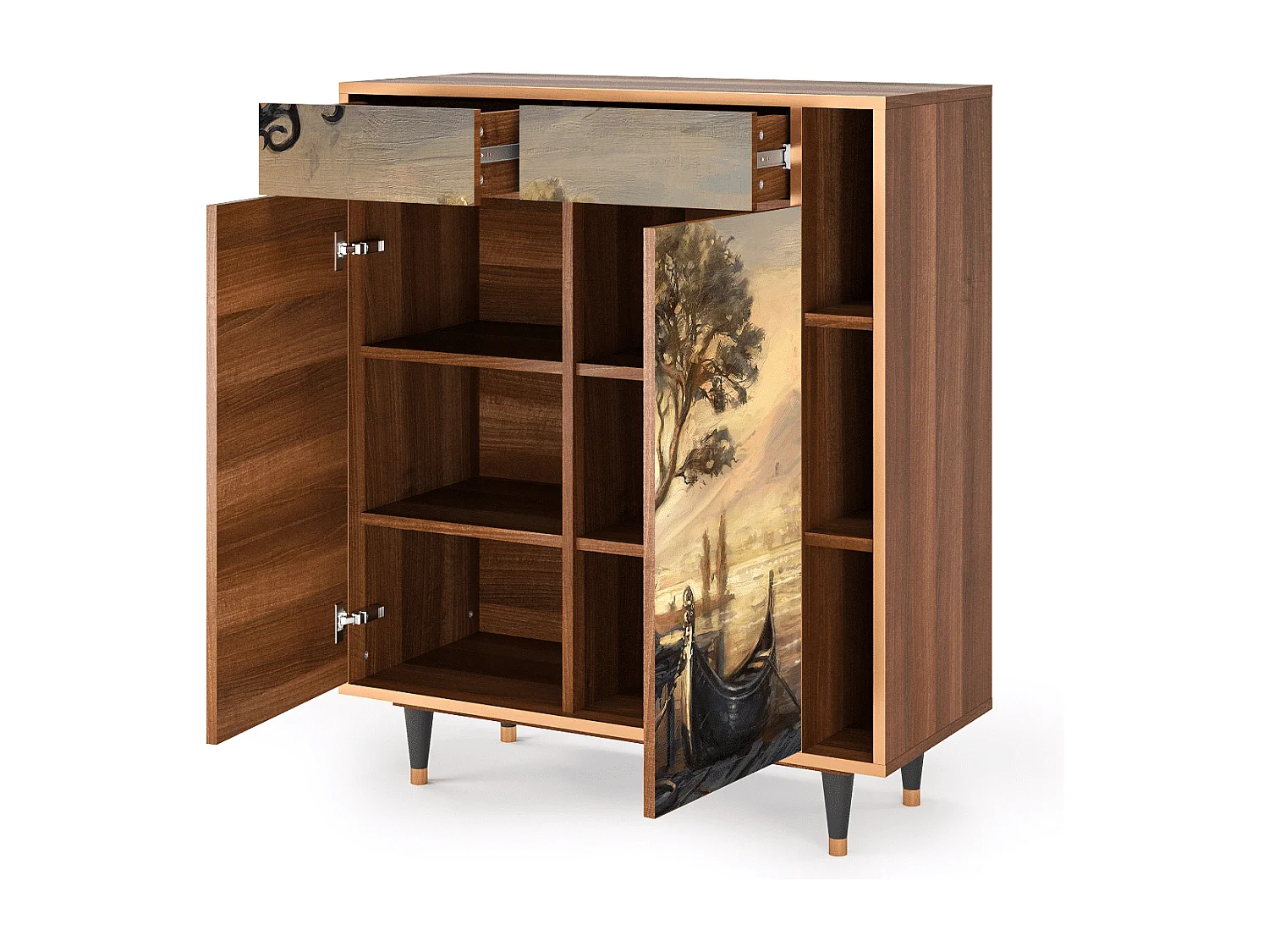 Buffet - 96х110х41 cm - BS6 - Venice, Noyer