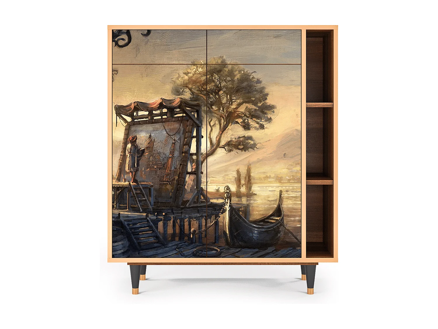 Buffet - 96х110х41 cm - BS6 - Venice, Noyer