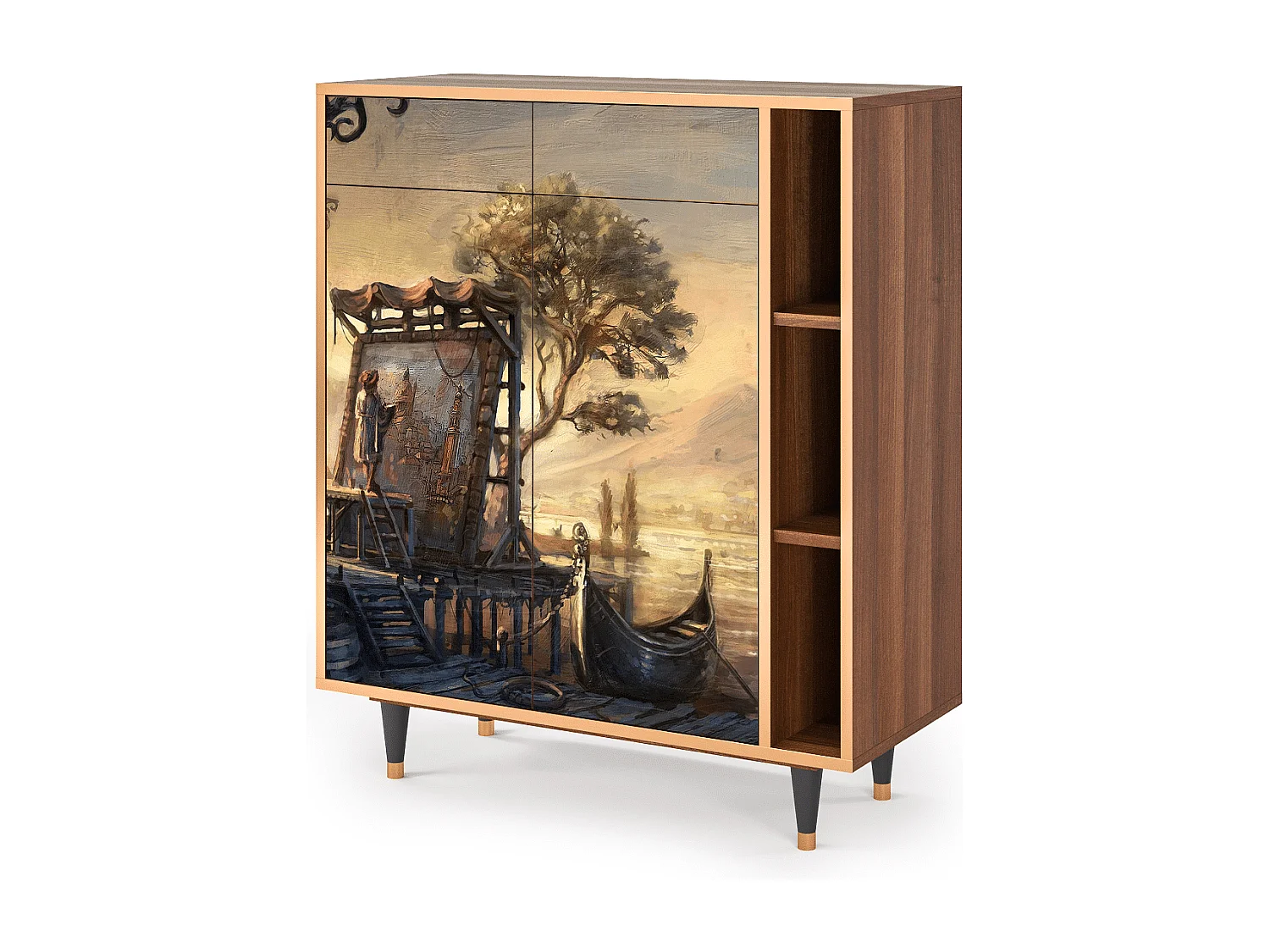 Aparador - 96х110х41 cm - BS6 - Venice, Nogueira