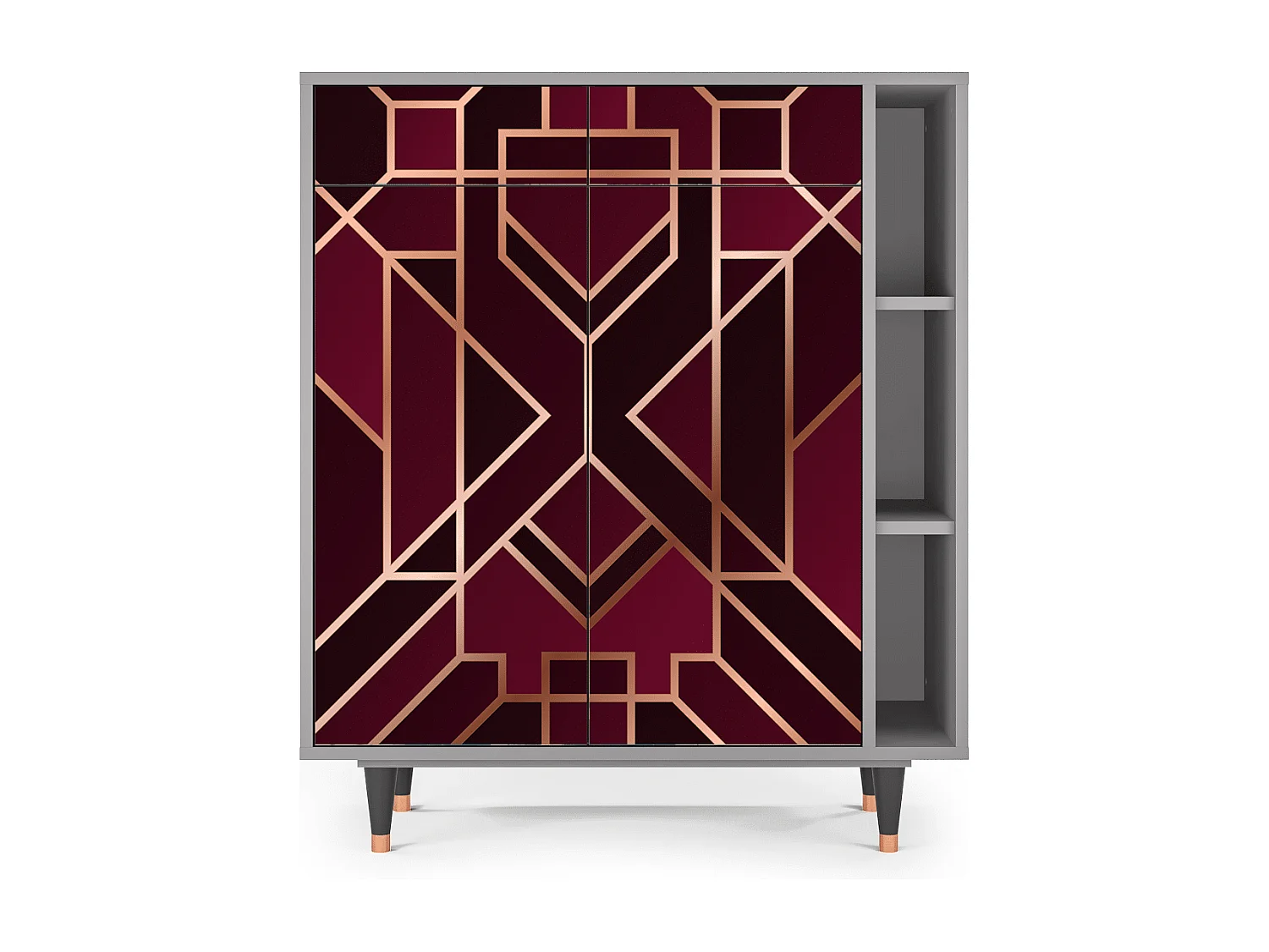 Dressoir - 96х110х41 cm - BS6 - Burgundy Jewelery, Grijs