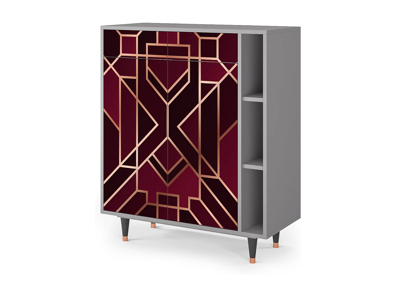 Dressoir - 96х110х41 cm - BS6 - Burgundy Jewelery, Grijs