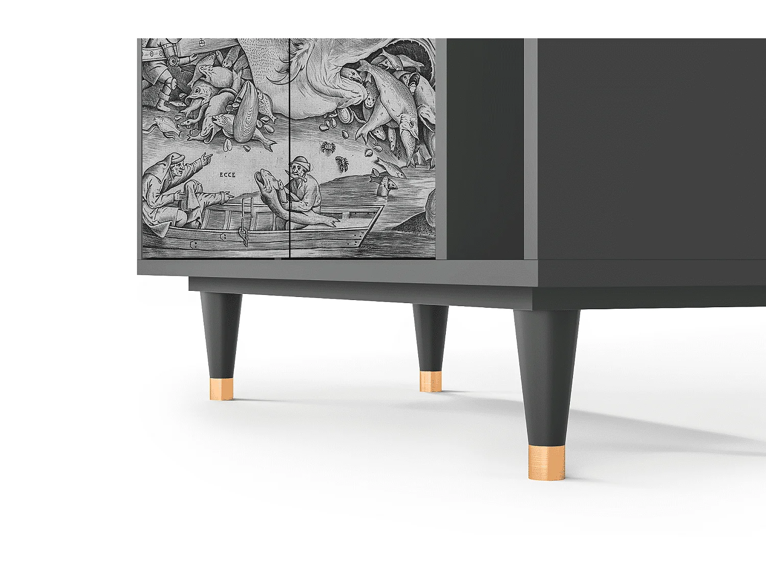 Sideboard - 96х110х41 cm - BS6 - Big Fish Eat Little, Anthrazit