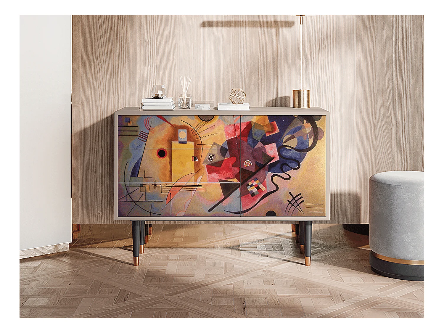 Kredens - 115х84х41 cm - S3 - Modern Art, Latte