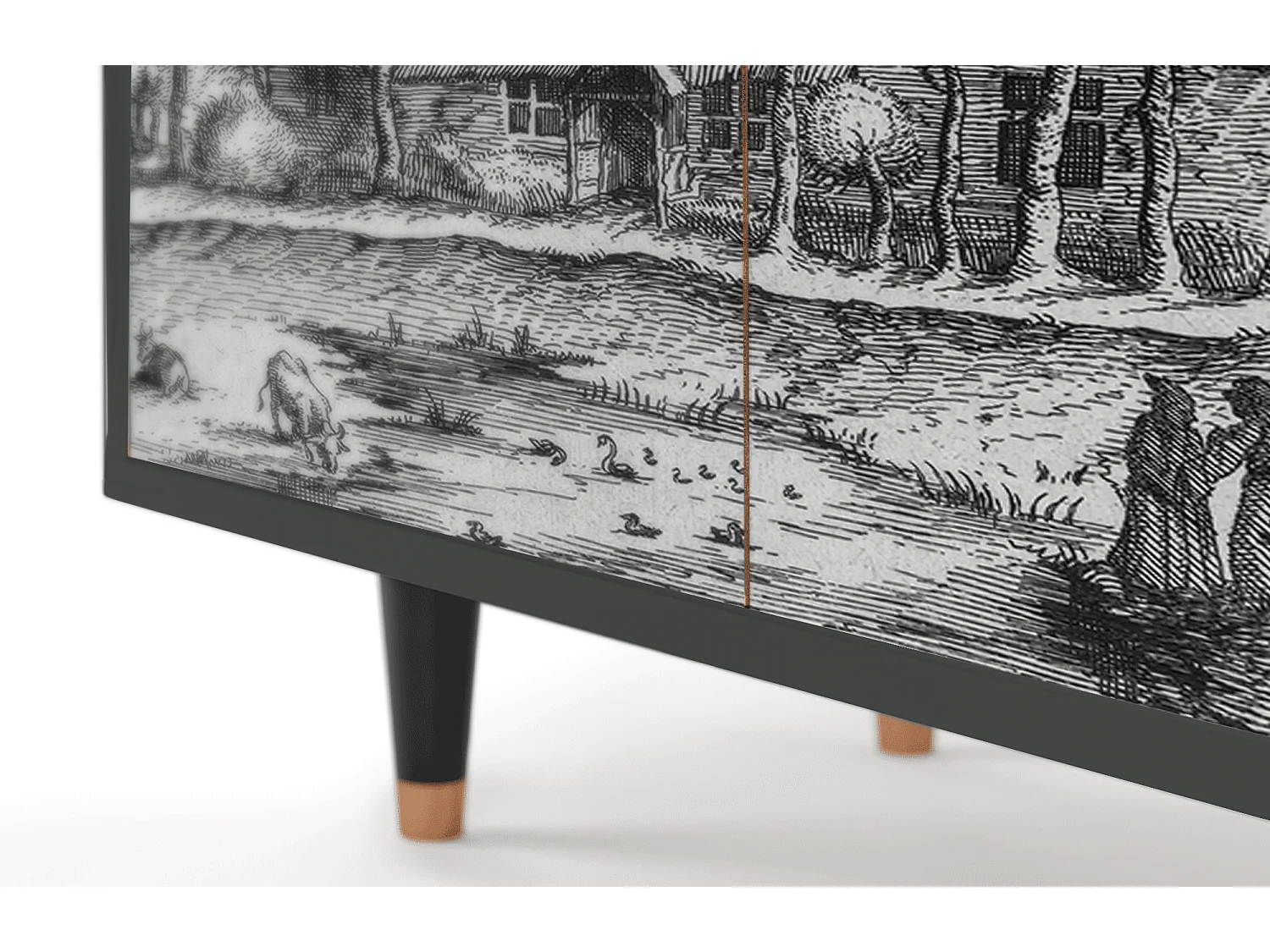 Buffet - 94x96x48 cm - BS3 - A Pond, Anthracite