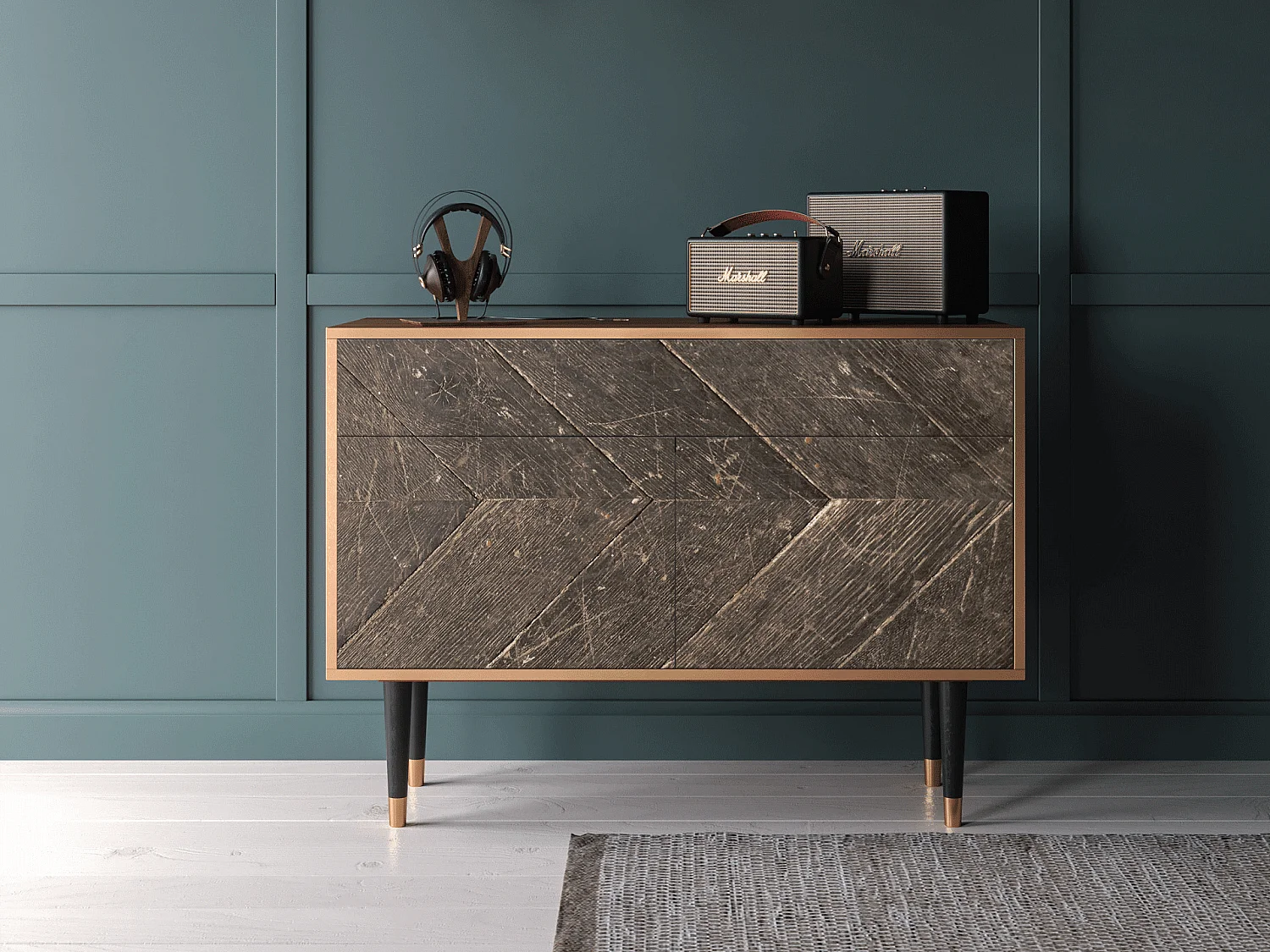 Credenza - 115x85x48 cm - BS4 - Wise Tree, Noce