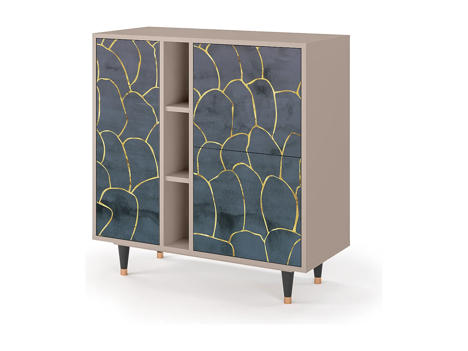 Buffet - 94х96х41 cm - BS5 - Blue Lagoon, Latte