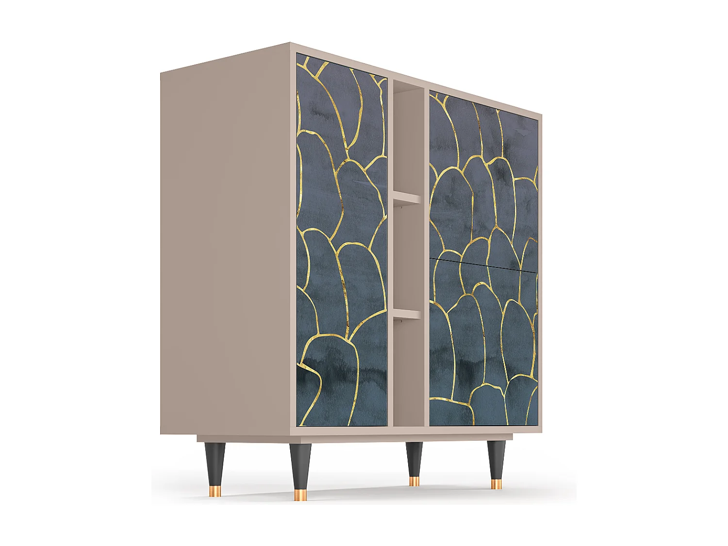 Buffet - 94х96х41 cm - BS5 - Blue Lagoon, Latte